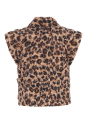 B.nosy girls teddy gilet Georgie leopard aop