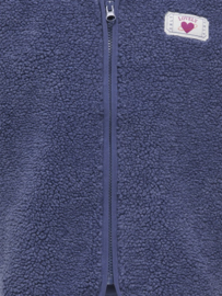 Kids ONLY kogBaby teddy zip vest blue indigo