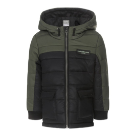 Koko Noko winterjas water repellent dark green