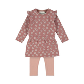 Dirkje 2-delige set jurk met legging Burlwood
