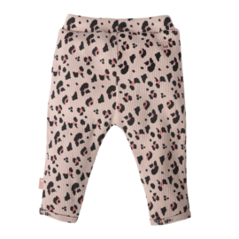 Bess rib broekje leopard