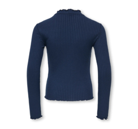 Kids ONLY longsleeve rib kogFransiska navy blazer