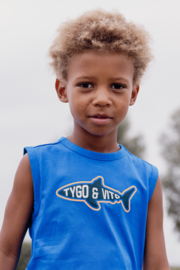 Tygo & Vito boys singlet Daan kobalt blauw
