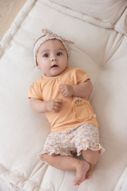 Feetje t-shirt abrikoos Flower Field