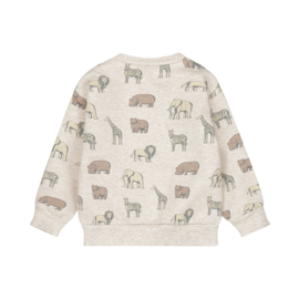 Dirkje sweater loose fit pebble