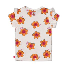 Feetje t-shirt aop wit Love Peace Aloha