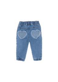 Bess flared jog denim hearts