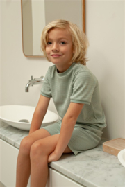 Feetje Wafel shortama summer special zeegroen