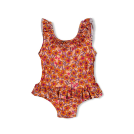 Feetje badpak aop Love Peace Aloha