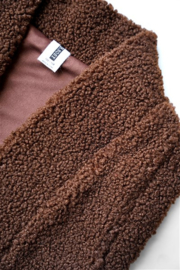 B.nosy waistcoat brown teddygilet Diante