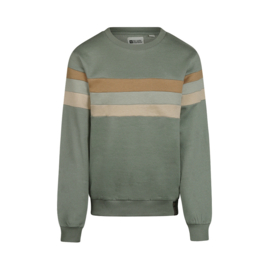 No Way Monday sweater faded green