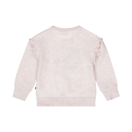 Dirkje sweater dropped shoulder beige grey