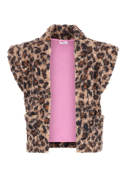 B.nosy girls teddy gilet Georgie leopard aop