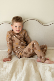 Feetje premium sleepwear rib pyjama Milo Mammoth taupe