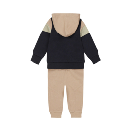 Dirkje 2 piece babysuit beige grey