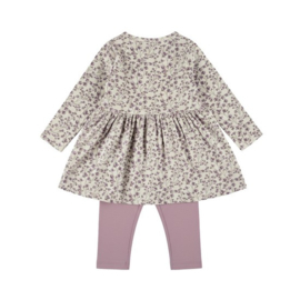 Dirkje 2-delige set jurk met legging Elderberry