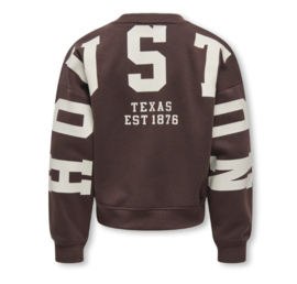 Kids ONLY sweater back sleeve kogSweat coffee bean