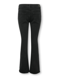 Kids ONLY Blush mid flared black denim