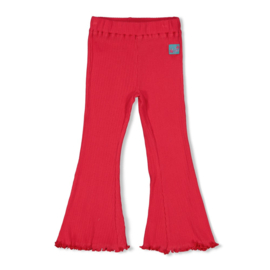 Jubel flared broek rib fuchsia Lazy Lagoon