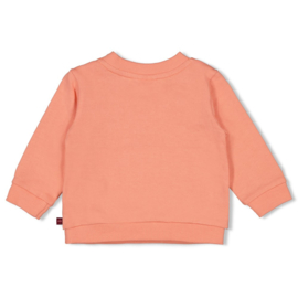 Feetje sweater koraal Salsa Sunset