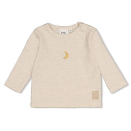 Feetje longsleeve rib offwhite melange Over the Moon for you