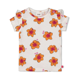 Feetje t-shirt aop wit Love Peace Aloha