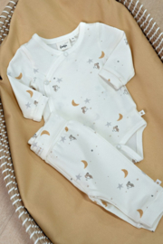 Feetje broek aop offwhite Over the Moon for you