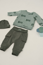 Feetje broek zeegroen Beep Beep