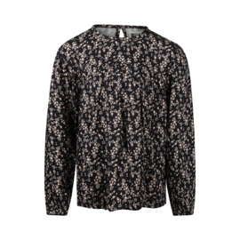 No Way Monday blouse black aop