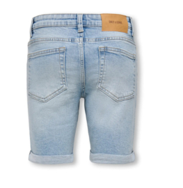 Only & Sons Pim shorts light blue denim