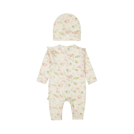 Dirkje babysuit met muts offwhite
