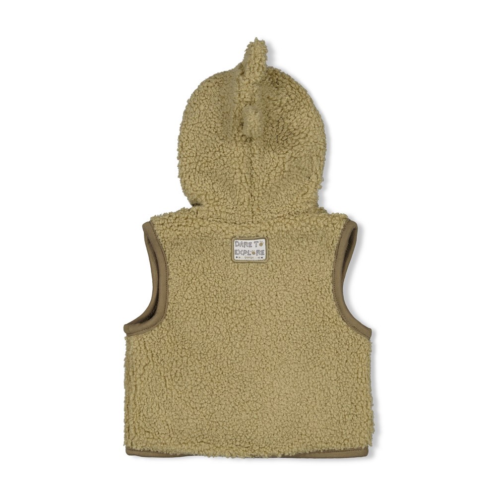 Feetje bodywarmer met capuchon Rawrsome