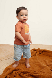 Bess short jog denim light washed