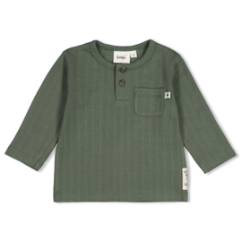 Feetje longsleeve rib groen Wiggle and Waddle