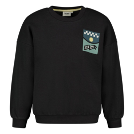 Sturdy sweater backprint antraciet Fix it