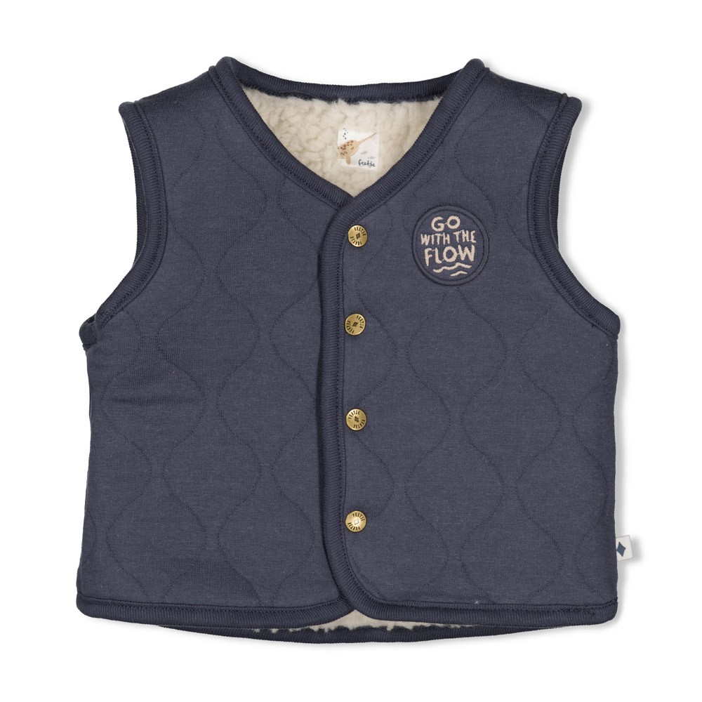 Feetje omkeerbaar teddygilet Narwal