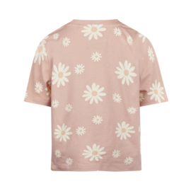 Koko Noko t-shirt loose fit smokey pink