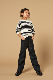 Kids ONLY jeans wide leg kogjuicy faux leather black