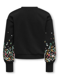 Kids ONLY Brooke sweater flower black