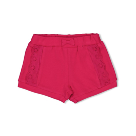 Feetje short fuchsia Love Peace Aloha