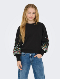 Kids ONLY Brooke sweater flower black