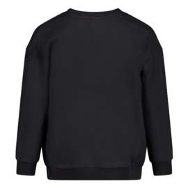 Jubel sweater relaxed fit antraciet Moon Flowers