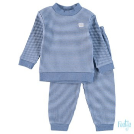 Feetje Wafel pyjama Blue Melange