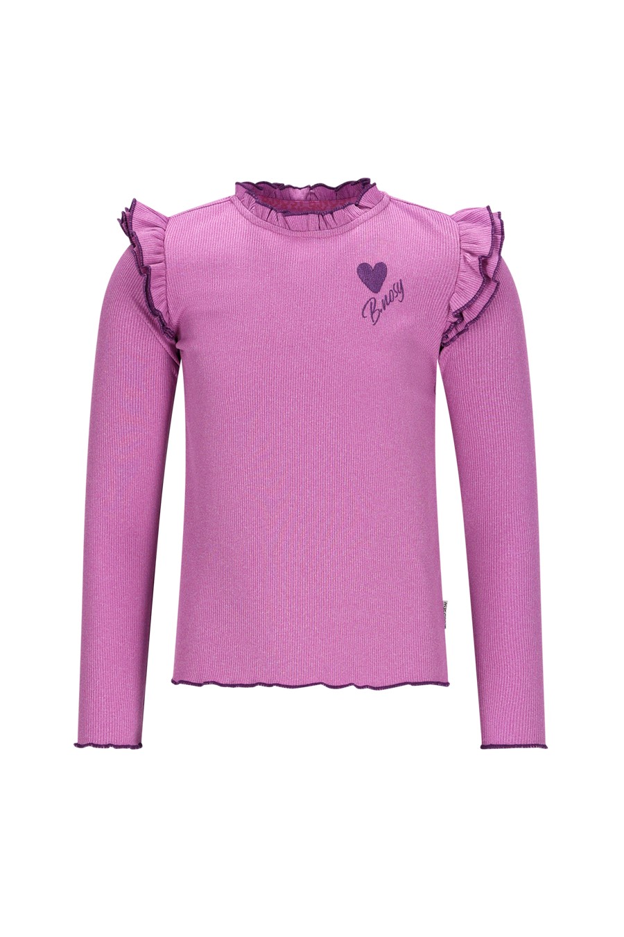 B.nosy girls Tonya top with ruffles violet