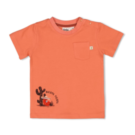Feetje t-shirt koraal Desert Fiesta