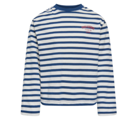 Kids ONLY top stripe kogLida cloud dancer/navy