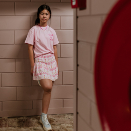 No Way Monday t-shirt with dropped shoulder light pink