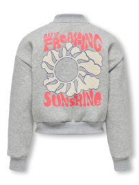 Kids ONLY oversized sweat bomber kogLOVELY grey