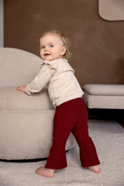 Dirkje flared trousers dark red