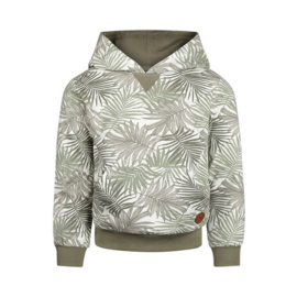 Koko Noko sweater with hood light faded green